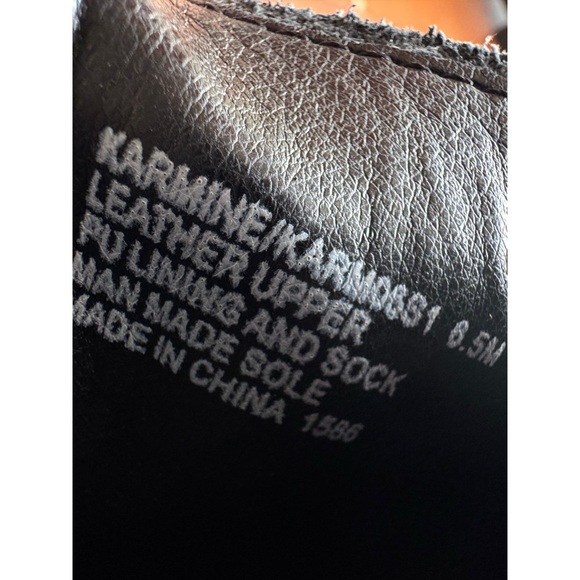 Sz 6.5 Steve Madden Black Karmine Loafers With Gold Chain & Glossy Leather NWOB - Picture 6 of 7